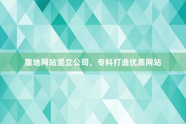 腹地网站竖立公司，专科打造优质网站