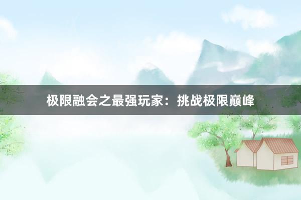 极限融会之最强玩家：挑战极限巅峰